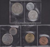Kis világpénz tétel: Dél-Korea, Laosz, Belize, Etiópia, Kongó T:vegyes