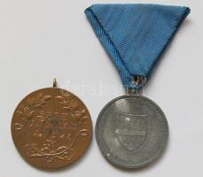 1940. "Erdélyi részek felszabadulásának emlékére" fém díjérem mellszalaggal T:3+ + 1921. VI.26. B.P.L.E "Vadász céltábla" IV. helyezésért járó Br érem T:2