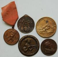 5klf emlékérem, sportérem T:2,3