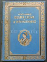 1926 Verő György: Blaha Lujza és a Népszínház című könyv képekkel tűzdelve a Franklin-Társulat kiadásában, sérült külső gerincborítással