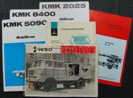 6 db klf nyomtatvány tűzoltóautókról