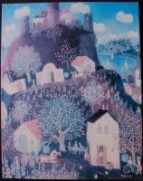 2 db reprodukció keretben 40x50 cm + egy virághímzés keretben 44x58 cm