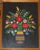 2 db reprodukció keretben 40x50 cm + egy virághímzés keretben 44x58 cm