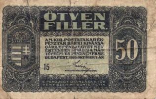 Vegyes 6db magyar bankjegy tétel, 1949-1968. 100Ft, 1920. 5f, 1941. 20P, 1945-1946. 10.000.000(M)P T:III,III-