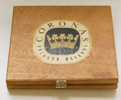 "Coronas" fa szivartartó doboz/wooden cigar box