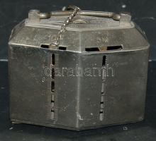 Háború előtti cseh koronás persely kulccsal