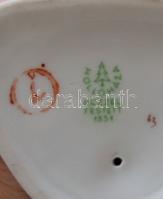 Hollóházi kézzel festett porcelán fiúcska 15 cm magas