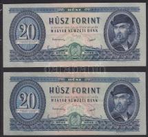 1949. 20Ft (2x) T:III,III+