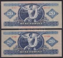 1949. 20Ft (2x) T:III,III+