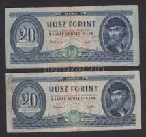 1949. 20Ft (2x) T:III