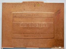 DN "Emlékül a szocialista haza fegyveres szolgálatáért a népközt. honvédelmi miniszterétől&quot...