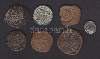7db klf ókori pénz, közte ezüsttel (Ag) T:vegyes