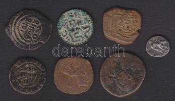 7db klf ókori pénz, közte ezüsttel (Ag) T:vegyes