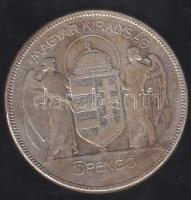 1930 5P Ag "Horthy jobbra" T:3