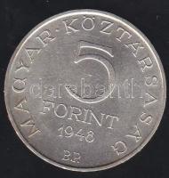 1948. 5Ft Ag "Petőfi" T:2