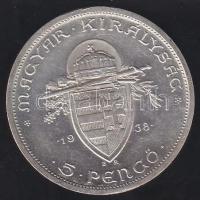 1938 5P "Szent István" Ag T:2