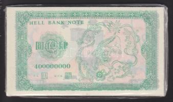 Bontatlan csomag nagyalakú kínai égetési pénz 50 db / China hell banknote 100x UNC