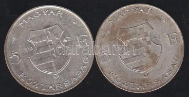 1947 5 Ft Ag "Kossuth" (2x) T:2/3