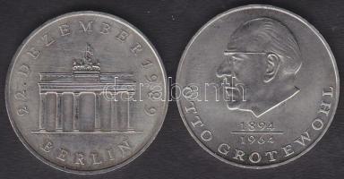 NDK 1973. 20M "Otto Grotewohl" T:2 + 1990. 20M "Brandenburgi kapu-Berlin" T:2+