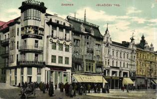 Zagreb Jelacic square with the Fuchs dentist office (EK)