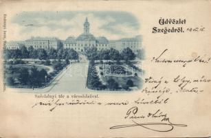 1899 Szeged Széchenyi tér a Városházával