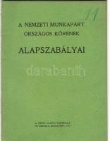 1914 A Nemzeti Munkapárt országos körének alapszabályai; Pesti Lloyd társulat nyomdája