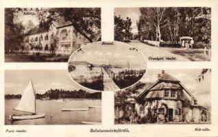 Balatonmáriafürdő a MABI üdülővel és a Kék-villával