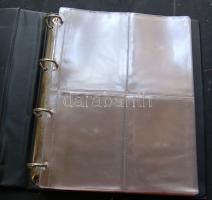 200 férőhelyes műanyag képeslapalbum gyűrűs borítóval