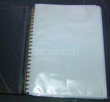 232 férőhelyes műanyag képeslapalbum gyűrűs borítóval