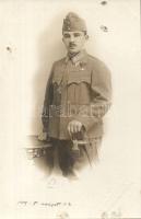 Hungarian soldier photo (gluemark)