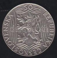 Csehszlovákia 1949. 50K Ag "Sztálin" T:1-
