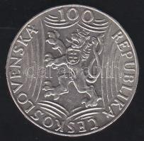 Csehszlovákia 1949. 100K Ag "Sztálin" T:1-