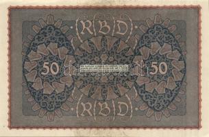 Német Birodalom / Weimari Köztársaság 1919. 50M "Reihe 1" T:I-
