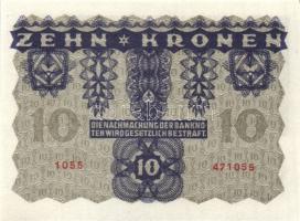 Ausztria/Osztrák-Magyar Bank 1922. 2K (2x) + 10K (2x) T:I