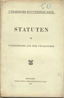 A magyar Hypotheken bank alapszabálya magyarból lefordítva németre; Pallas 1903