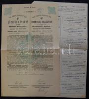 1904. Pesti Magyar Kereskedelmi Bank Községi kötvény 200K-ról + 1904. Pesti Magyar Kereskedelmi Bank...