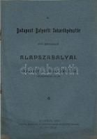 1906 A Budapest Balparti Takarékpénztár alapszabályai; Európa nyomda