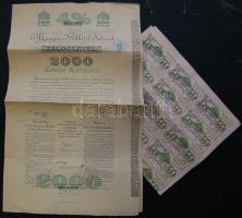1905. Magyar Földhitel Intézet záloglevele 2000K-ról