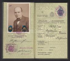 1938 Keményfedeles útlevél