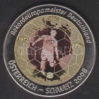 Európa 2008 "Ausztria-Svájc Labdarúgó Világbajnokság" multicolor emlékérem T:exPP