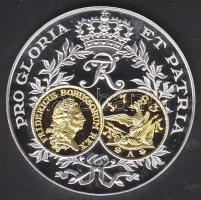 Németország DN. "1200 éves a német pénzverés" bimetál Ag emlékérem 20g T:PP