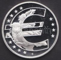 Monaco 2002. Euro bimetál Ag emlékérem T:PP / 30,76g