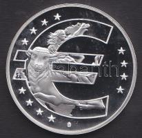 Vatikán 2002. Euro bimetál Ag emlékérem T:PP / 30,76g