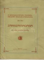 1911 A Sajószentpéteri takarékpénztár Rt. zárszámadása az 1910. évről; László nyomda