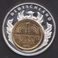 Németország DN. "Európai valuták" 1963. 1DM-al Ag emlékérem T:PP / 33.7g