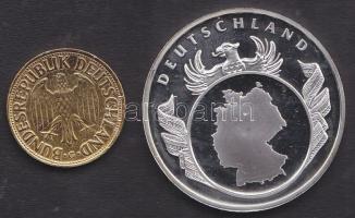 Németország DN. "Európai valuták" 1963. 1DM-al Ag emlékérem T:PP / 33.7g