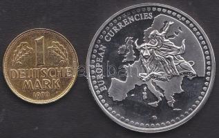 Németország DN. "Európai valuták" 1963. 1DM-al Ag emlékérem T:PP / 33.7g