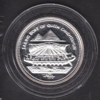 Egyiptom 1994. "Chnemtamun vitorlás" Ag emlékérem T:PP / 22,5g