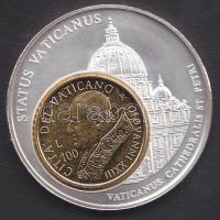 Vatikán DN. "Európai valuták" 100L-al Ag emlékérem T:BU / 33.3g