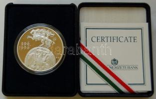 1996. 2000Ft Ag "Honfoglalás 1100. évfordulója" T:PP Csak 5000db! Díszdobozban, tanúsítvánnyal!